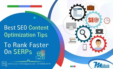 Best SEO tips showing keyword research, on-page SEO, backlinks, and content optimization